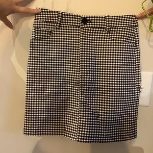 Forever21 skirt, size: small, color: buffalo check (black, brown & white)